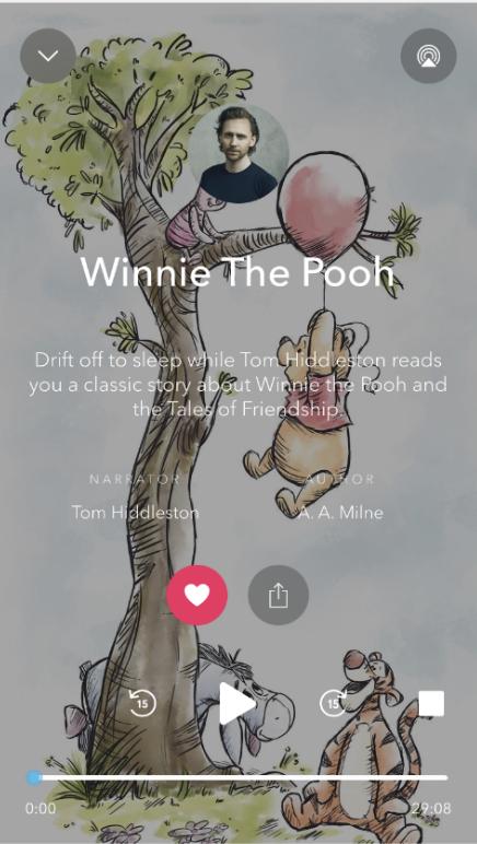 Screenshot Calm-app Winnie de Poeh