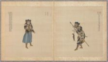 Fiyaka / Description in Manchu and Chinese of the Fiyaka (Nivkh) people from 皇朝職貢圖 (1751) Via shuge.org