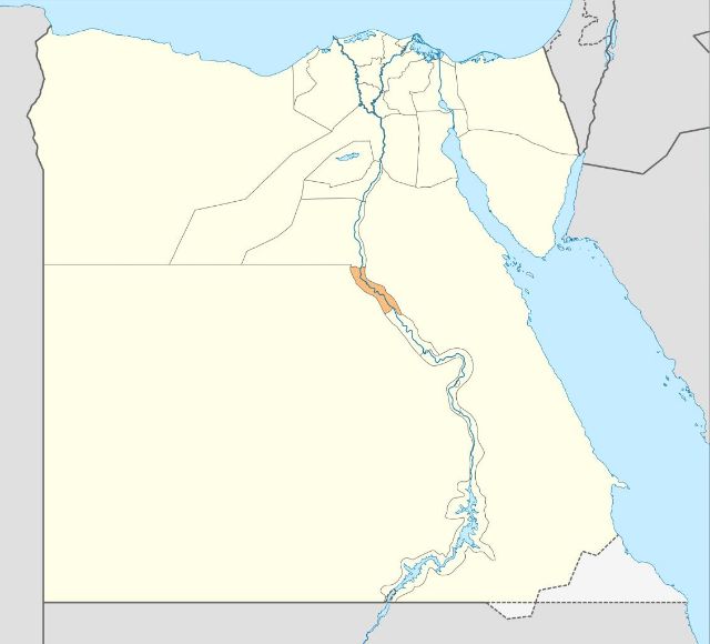 Fig. 1 - Map of Egypt, showing Asyut