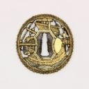 Gold, silver and iron tsuba, with ship design (back), Mandarin Mansion Collection - Collection Mandarinmansion.jpg