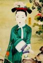 Consort of the Xianfeng emperor -《玫贵妃春贵人行乐图》玫贵妃局部 - wikicommons.jpg