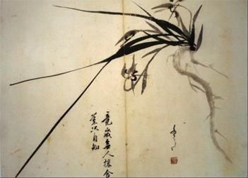 Fig. 13. Orchid painting by [Im Hiji](https://doi.org/10.1515/sem-2015-0116)