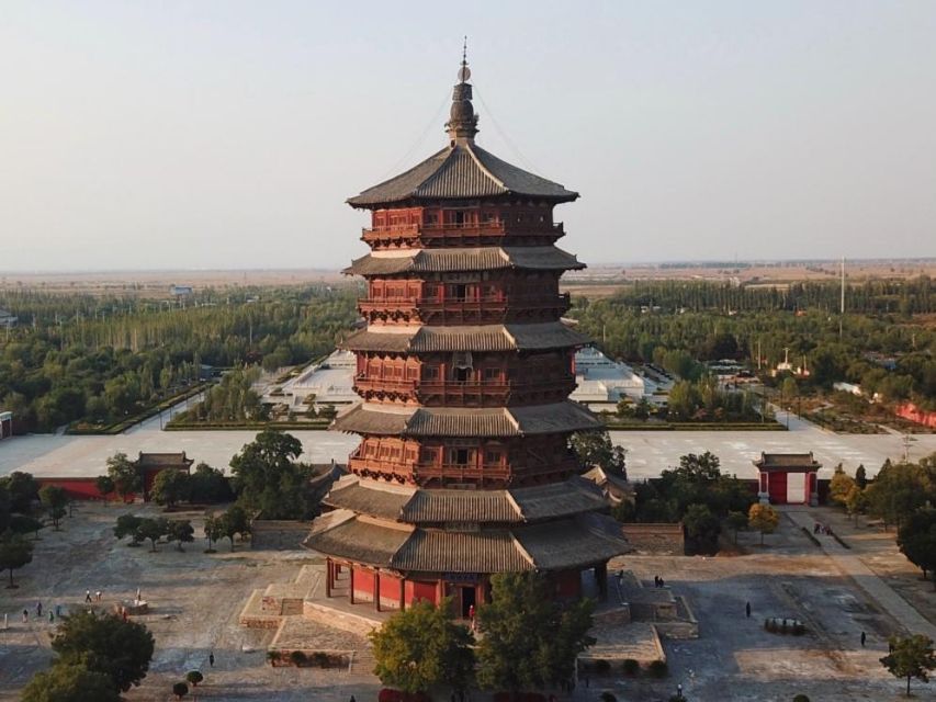 Fig : The Sakyamuni Pagoda of Fogong Temple, Ying County, Shanxi province, China. is a wooden Chinese pagoda built during the Khitan-led Liao Dynasty - [Wikipedia](https://en.wikipedia.org/wiki/Pagoda_of_Fogong_Temple#/media/File:Pagodaoffogongtemple2019.jpg)