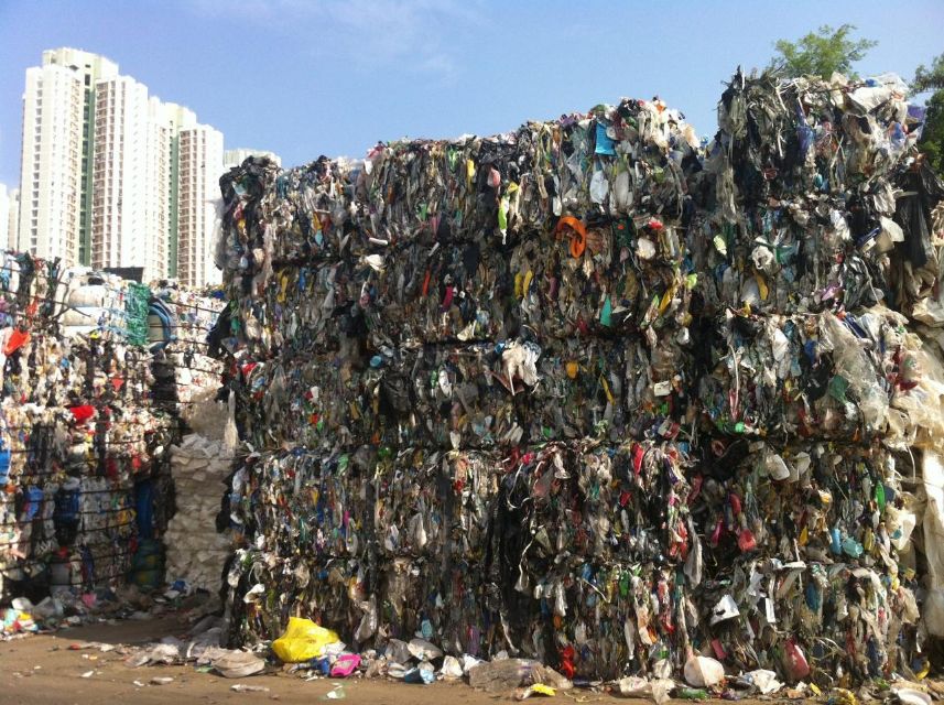 Fig 4: A plastic collection and sorting facilities in Yuen Long, NT - On [lasticfreeseas.org](https://www.plasticfreeseas.org/recycling-in-hong-kong/)