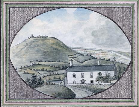 Fig. 6: The Plas Newydd with its outside view, painted by Sarah Ponsonby and bound in the booklet given to Lady Douglas in 1788. [Houghton Library](https://ebookcentral.proquest.com/lib/umac/detail.action?docID=1836106&pq-origsite=primo)