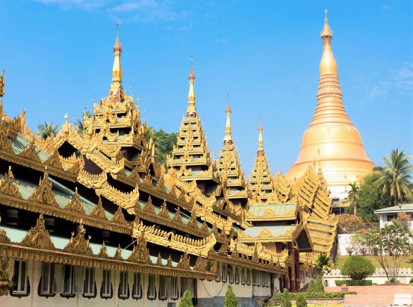 Fig. 1: Shwedagon covered entrance staircase - [Trip Anthropologist](https://tripanthropologist.com/myanmars-shwedagon-pagoda-the-best-pagoda-in-myanmar/)