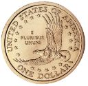 1 dollar coin - [wikicommons](https://commons.wikimedia.org/wiki/File:United_States_one_dollar_coin,_reverse.jpg)