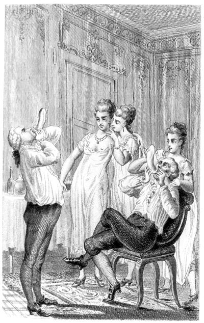 Fig. 6: Men test their condoms by inflating it to see if it has holes. [Wikipedia](https://en.wikipedia.org/wiki/Giacomo_Casanova)