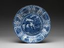 Fig. 2. Plate with Geese in a Lotus Pond (late 16th – early 17th Century), porcelain painted with cobalt blue underglaze, Jingdezhen kilns, China, [16.93](https://www.metmuseum.org/art/collection/search/42544)