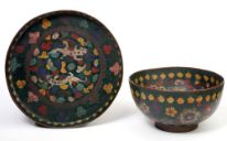 Fig: Cloisonné dish and bowl, possibly by Kaji Tsunekichi, Japan, 1855-1865 Museum no. 249-1904 - [Victoria and Albert Museum, London](http://www.vam.ac.uk/content/articles/j/japanese-cloisonne-an-introduction/)