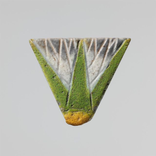 Fig 19: Faience lotus model used as inlay from Egypt – MET – [26.7.967](https://www.metmuseum.org/art/collection/search/548302)