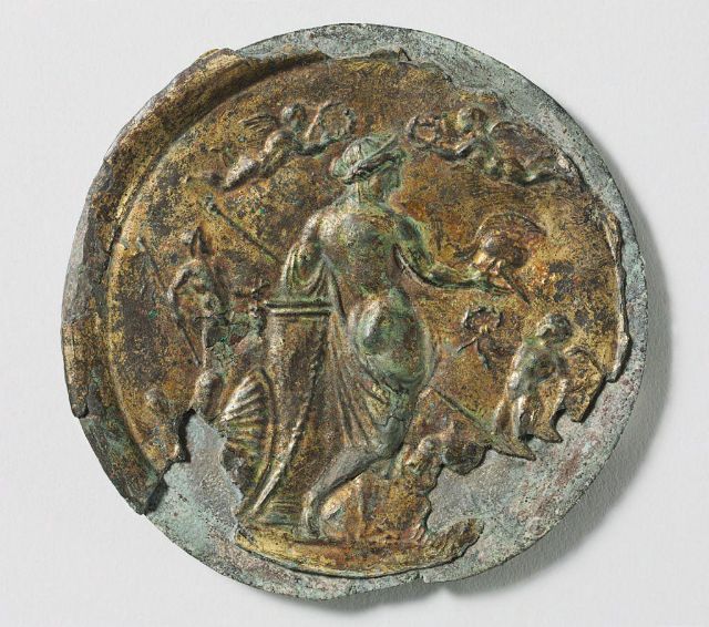 Mirror with Venus Victrix, 1st c. BCE-2nd c. CE [Harvard Art](https://hvrd.art/o/304107)