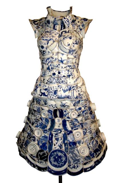 Fig 9: Artist Uses Hundreds of Shards of Chinese Porcelain to Create “Wearable” Art - [My Modern Met/Jessica Stewart](https://mymodernmet.com/li-xiaofeng-porcelain-dresses/) 