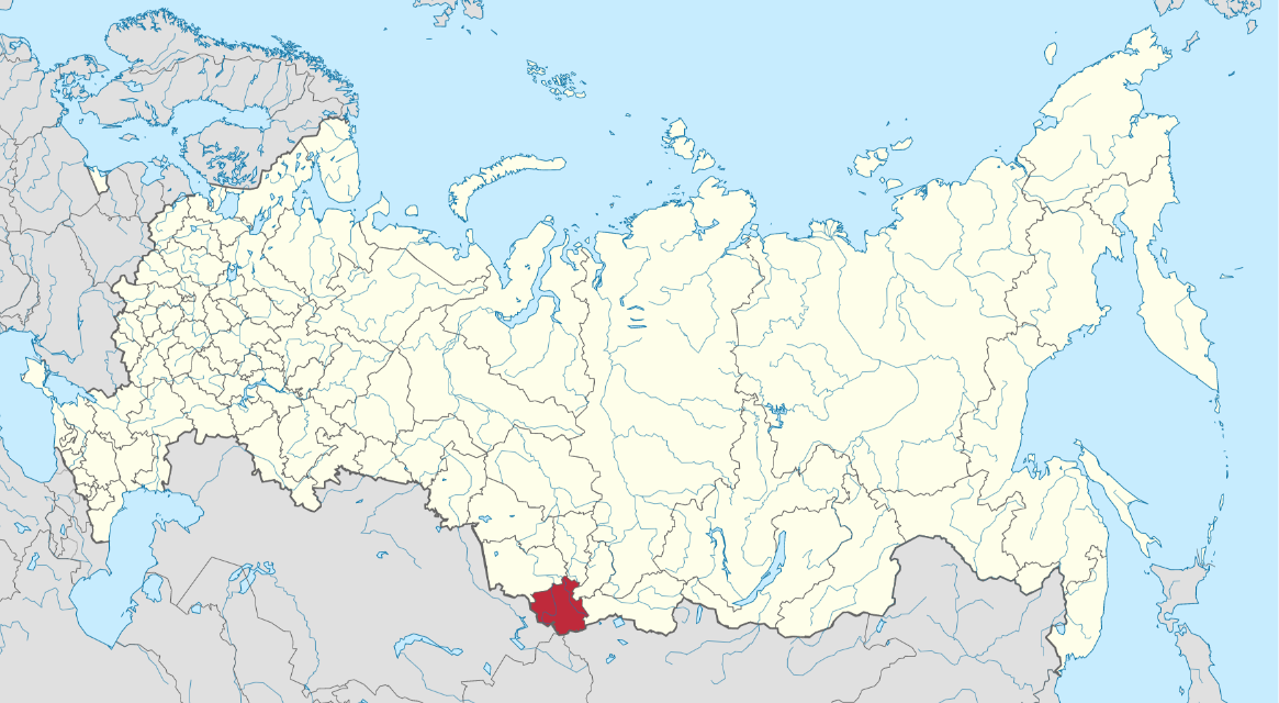 Fig 12: Location of Pazyryk, Russia in the Altai Mountains – [wikicommons](https://commons.wikimedia.org/wiki/File:Map_of_Russia_-_Altai_Republic.svg) 