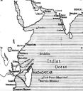 Map of India-Africa ivory trade ports, in: Alpers, E. A., “Gujarat and the Trade of East Africa, c. 1500-1800” The International Journal of African Historical Studies, Vol. 9, No. 1 (1976), pp. 22-44, p. 23. (Reprint by permission of the University of California Press.)