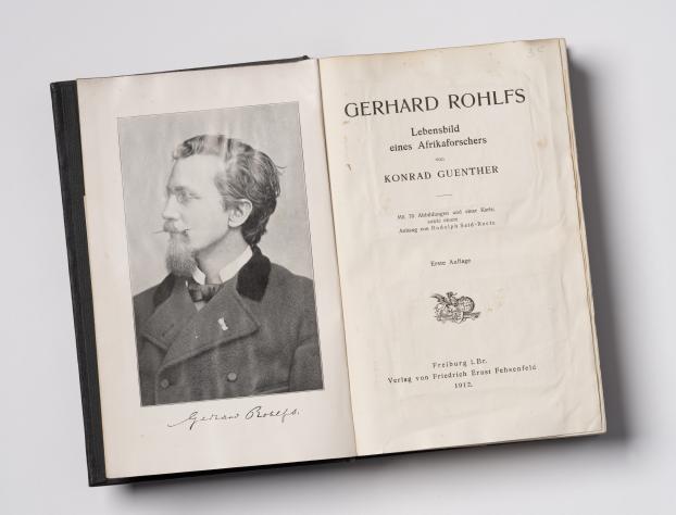 Fig. 2 - Titelpagina van Guenther, K.; Said-Ruete, R. / Gerhard Rohlfs. Lebensbild eines Afrikaforschers. Anhang von Rudolph Said-Ruete. - Freiburg, 1912 (SR 265) - foto Cees de Jonge