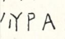 Fig. 6 - Last signs of side B in the hand copy of Frans de Liagre Böhl