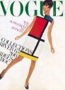 Model in a Mondrian dress on the cover of Vogue Paris, September 1965