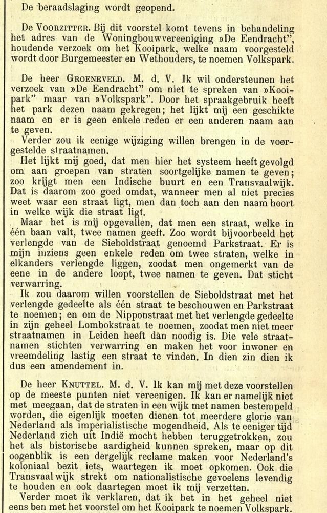 Fig. 2. Handelingen van de gemeenteraad Leiden, 22 maart 1920, p.20 - [Erfgoed Leiden en Omstreken, historische kranten](https://leiden.courant.nu/issue/HR/1920-03-22/edition/null/page/20)