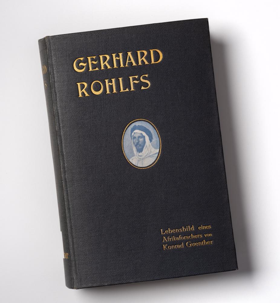 Fig. 1 - Cover van Guenther, K.; Said-Ruete, R. / Gerhard Rohlfs. Lebensbild eines Afrikaforschers. Anhang von Rudolph Said-Ruete. - Freiburg, 1912 (SR 265) - foto Cees de Jonge