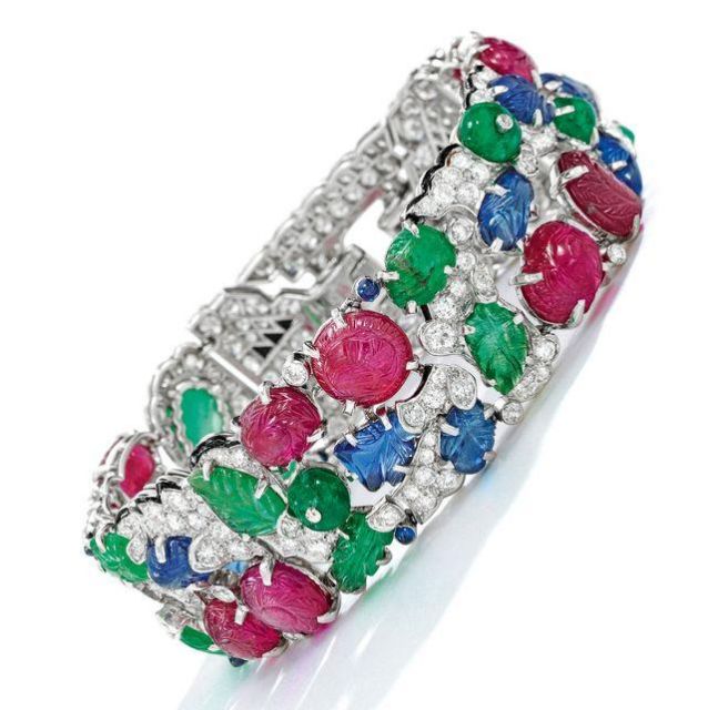 Fig 7: A Gem-Set, Diamond and Enamel ‘Tutti Frutti’ Bracelet by [Cartier](https://www.townandcountrymag.com/style/jewelry-and-watches/a32252985/cartier-tutti-frutti-design-history/) 