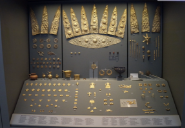 Fig. 10. Golden objects from Grave Circle A, tomb III at Mycenae - National Archaeological Museum of  Athens - [Wikimedia](https://upload.wikimedia.org/wikipedia/commons/8/80/Golden_Objects_Grave_III_of_Grave_Circle_A_1.JPG)