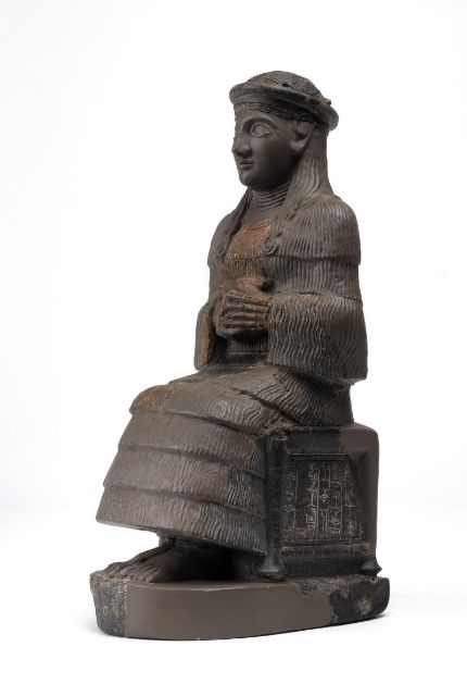 Fig 6: Statue of the goddess Nikkal (or Ningal), found in Ur - Penn Museum - [B16229](https://www.penn.museum/collections/object/53090)