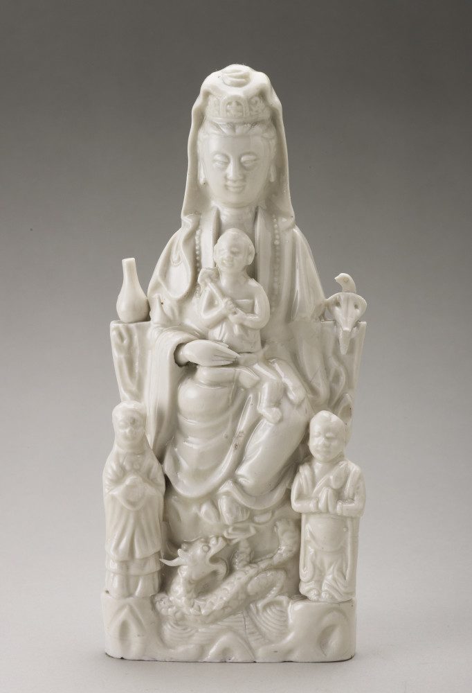 Guanyin with a child enthroned with acolytes mid-17th century - Royal Collection Trust - RCIN 58859.jpg