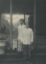 European woman and a girl in Tjitjalengka at Bandoeng, around 1910. KITLV 114837. Leiden University Libraries collection.