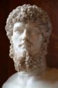 Fig 1. Bust of Lucius Verus, Louvre: [Wikimedia](https://commons.wikimedia.org/wiki/File:Colossal_head_of_Lucius_Verus_(mounted_on_a_modern_bust),_from_a_villa_belonging_to_Lucius_Verus_in_Acqua_Traversa_near_Rome,_between_AD_180_and_183_AD,_Louvre_Museum_(23450299872).jpg)