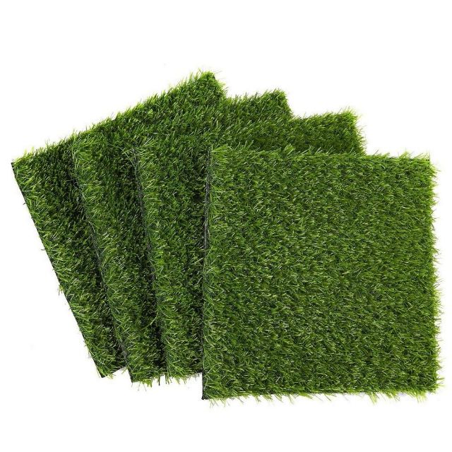 Fig 1: [Wallmart artificial grass](https://www.walmart.com/ip/Synthetic-Grass-4-Pack-Artificial-Lawn-Fake-Grass-Patch-Pet-Turf-Garden-Pets-Outdoor-Decor-Non-Slip-Turf-Green-12-X-0-25X-12-inches/849893407)
