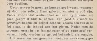 Fig. 1 – Text from 'De Hollandsche tafel in Nederlands-Indië', 1928, p. 174. Photo by Alicia Schrikker.