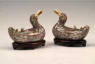 Mandarin duck-form covered boxes - [Polly Atham](https://pollylatham.com/extremely-rare-pair-of-mother-of-pearl-mandarin-duck-form-boxes-with-period-qianlong-mark-7301/)