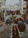 A BBQ in the street - literally! - Photo taken from the Bastiaan family archive