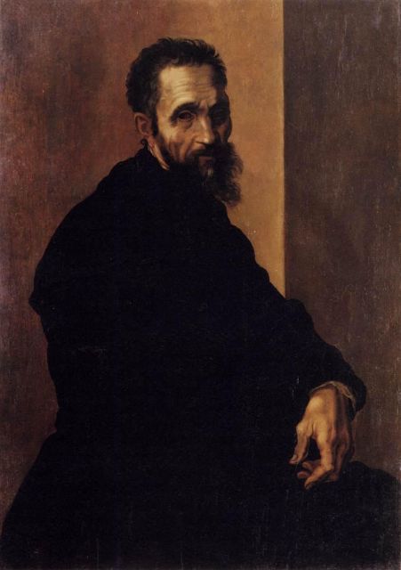 Fig. 1 - Portrait of Michelangelo by Jacopo del Conte - [Wikimedia](https://upload.wikimedia.org/wikipedia/commons/7/7f/Jacopo_del_Conte_-_Portrait_of_Michelangelo_-_WGA5207.jpg) 