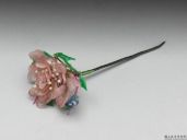 Gilt silver floral hairpin with tourmaline, gemstones, and pearls - National Palace Museum  - 故-雜-006734-N000000000.jpg