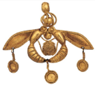 Fig. 27 - Pendant with bees from Crete - Heraklion Museum - [interkriti](https://www.interkriti.org/crete_image_library/?keys=f3Findings%20f3Heraklion_Museum&cnty=&tofoto=1)