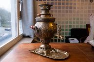 A coal-burning Samovar to make tea - Photography Chi-ching Lam