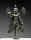 Fig. 5 - The Assyrian demon Pazuzu with talons - Louvre Museum - [MNB 467](https://www.louvre.fr/en/oeuvre-notices/statuette-demon-pazuzu-inscription)