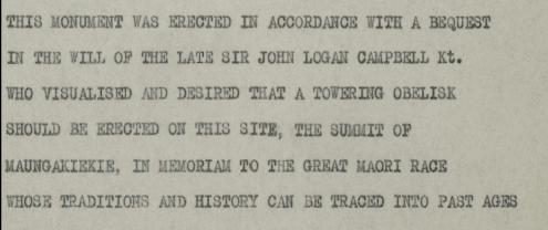 The original proposed [description](https://ahi.auckland.ac.nz/2021/07/22/mere-cold-stone-the-different-meanings-of-the-one-tree-hill-obelisk/)