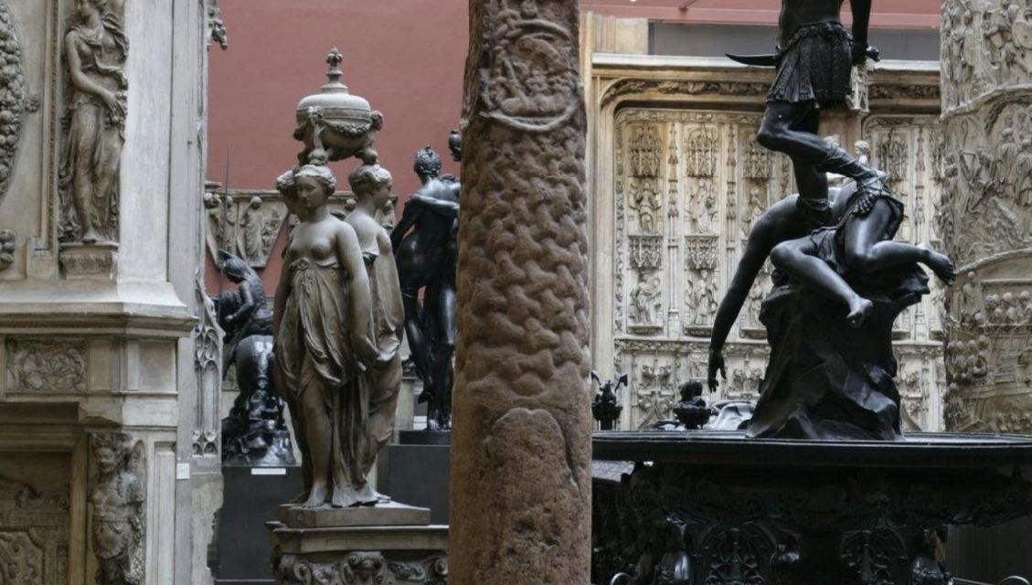 The Base of the Gosforth Cross cast in the V&A Museum.