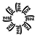 Fig 1: Ambigram - [Wikicommons](https://commons.wikimedia.org/wiki/File:Ambigram_Real_Fake_(right_side_up).svg#/media/File:Ambigram_Real_Fake_-_wheel.png)