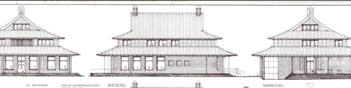 Fig : Detail of the original construction plan for De Pagode