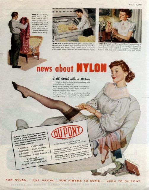 Fig. 2 A commercial for Nylon stockings from 1948