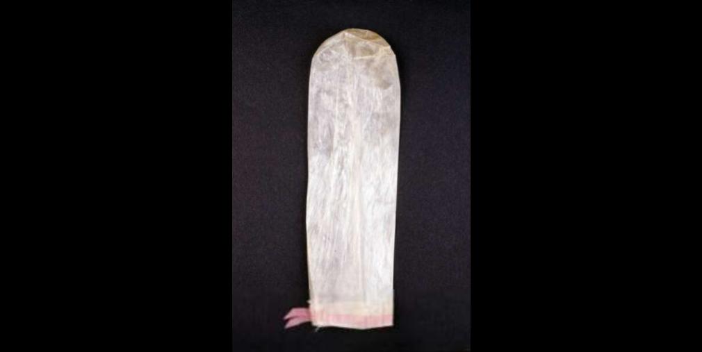 Fig. 1: Condoms from the [British Museum's collection](https://www.britishmuseum.org/collection/object/H_1953-0206-1-a-b)