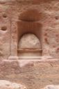 Fig. 2 - Rock-cut Nabataean idol block in niche located at Petra, Jordan - [Wikimedia Commons](https://commons.wikimedia.org/wiki/File:Nabataean_betyl_4.JPG)