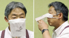 Fig. 8 A customer wearing the Saizeria mask during dinner - [Kyodonews.net](https://english.kyodonews.net/news/2020/08/dd40da99fc32-japans-saizeriya-restaurant-develops-face-mask-to-wear-when-eating.html) 