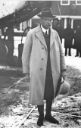 Fig. 5 - Professor Frans de Liagre Böhl at Schiphol Airport in 1932 in front of the plane De Arend (The Eagle), ready for departure to Iraq - NINO Archives