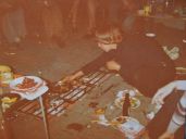 A BBQ in the street - literally! - Photo taken from the Bastiaan family archive