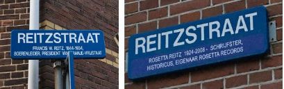 Fig. 2. The original street sign - [Rosetta Tribute](https://rosettatribute.weebly.com/news.html)